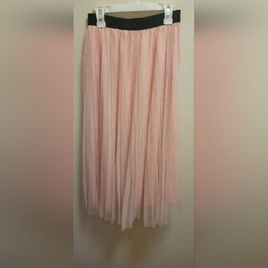 Pink tulle skirt